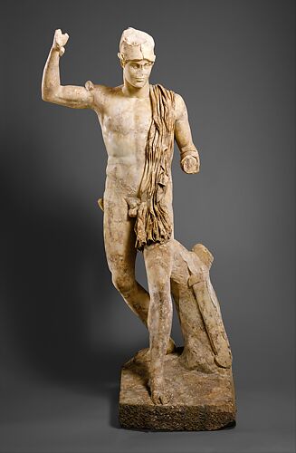 Youthful hercules marble of statue a Lansdowne Heracles