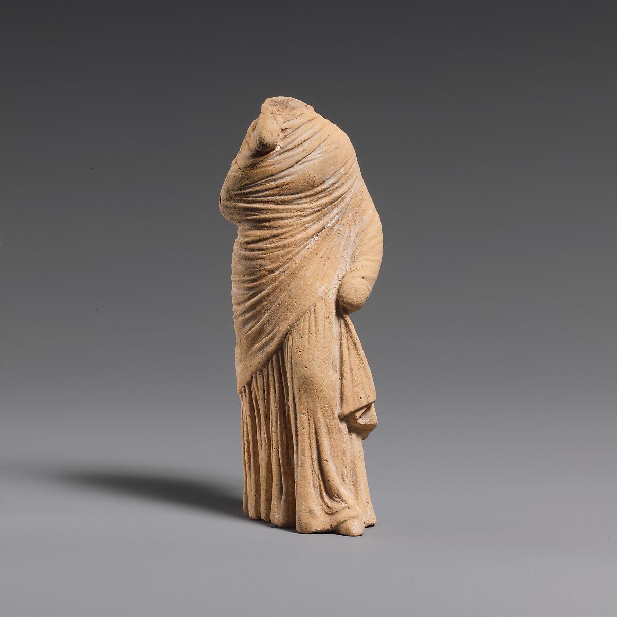 Terracotta statuette of a woman, Terracotta, Greek 
