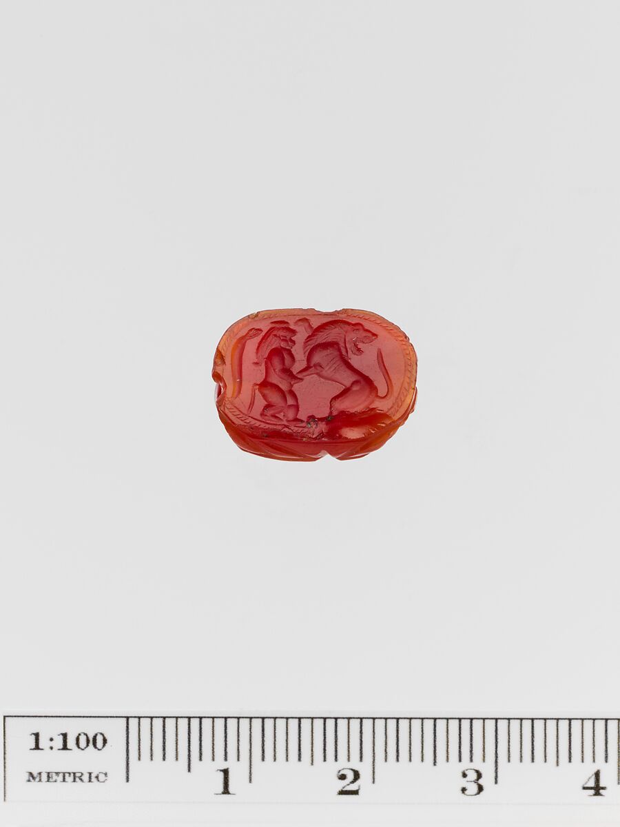 Carnelian scarab, Carnelian, Greek, Sardinian 