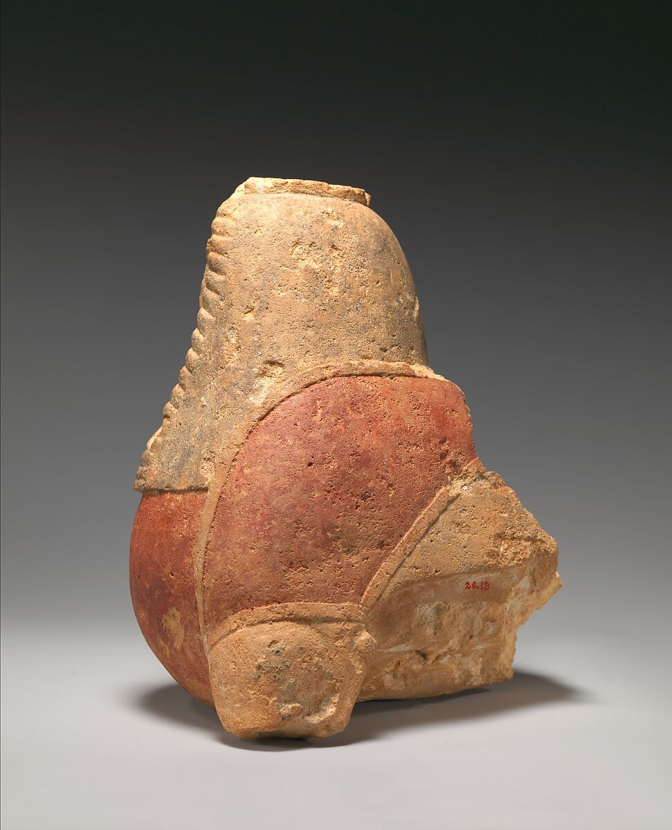 Fragmentary limestone sphinx, Limestone, Greek, Attic