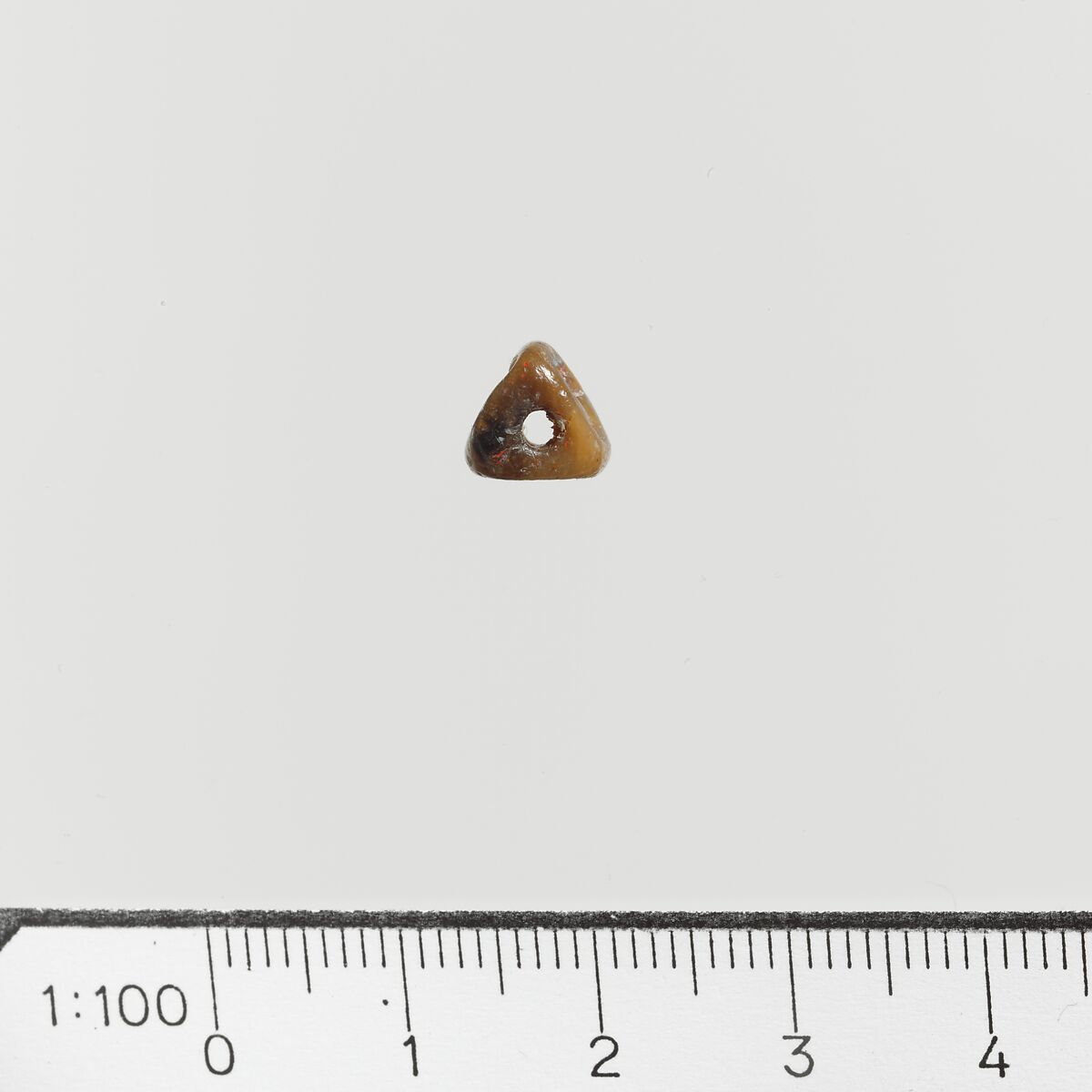 Bead, 3 sided, Steatite, Minoan