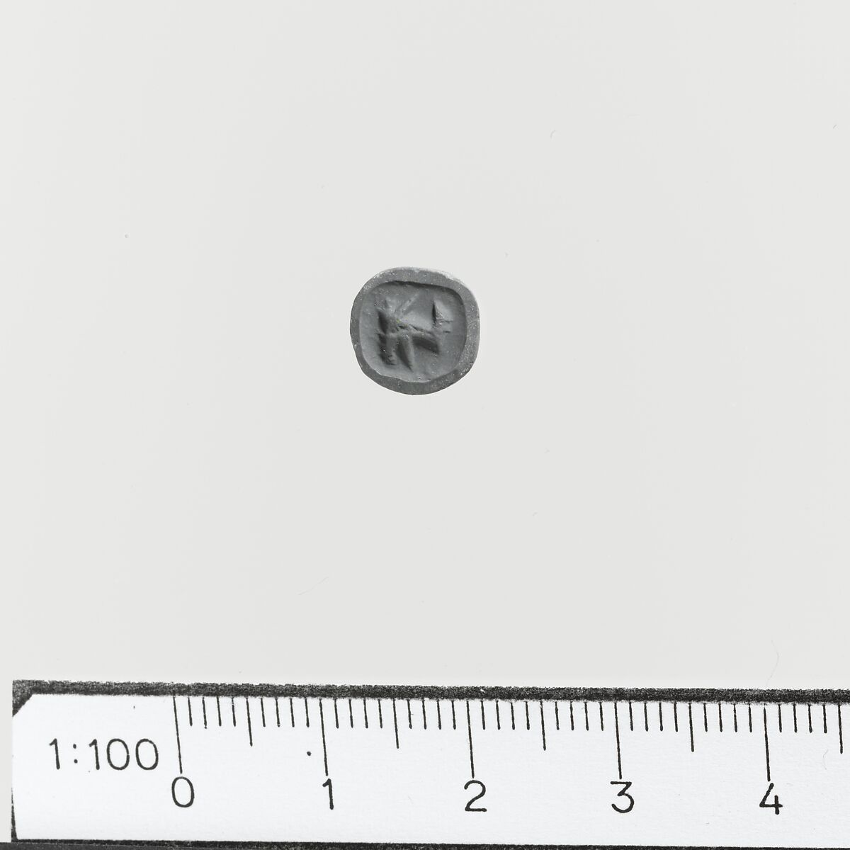 Bead, 3 sided, Steatite, Minoan