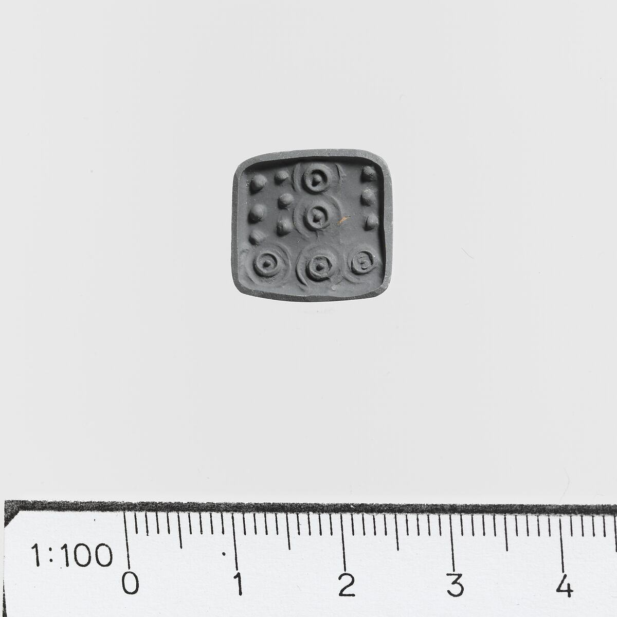 Steatite cushion-shaped seal, Steatite, Minoan