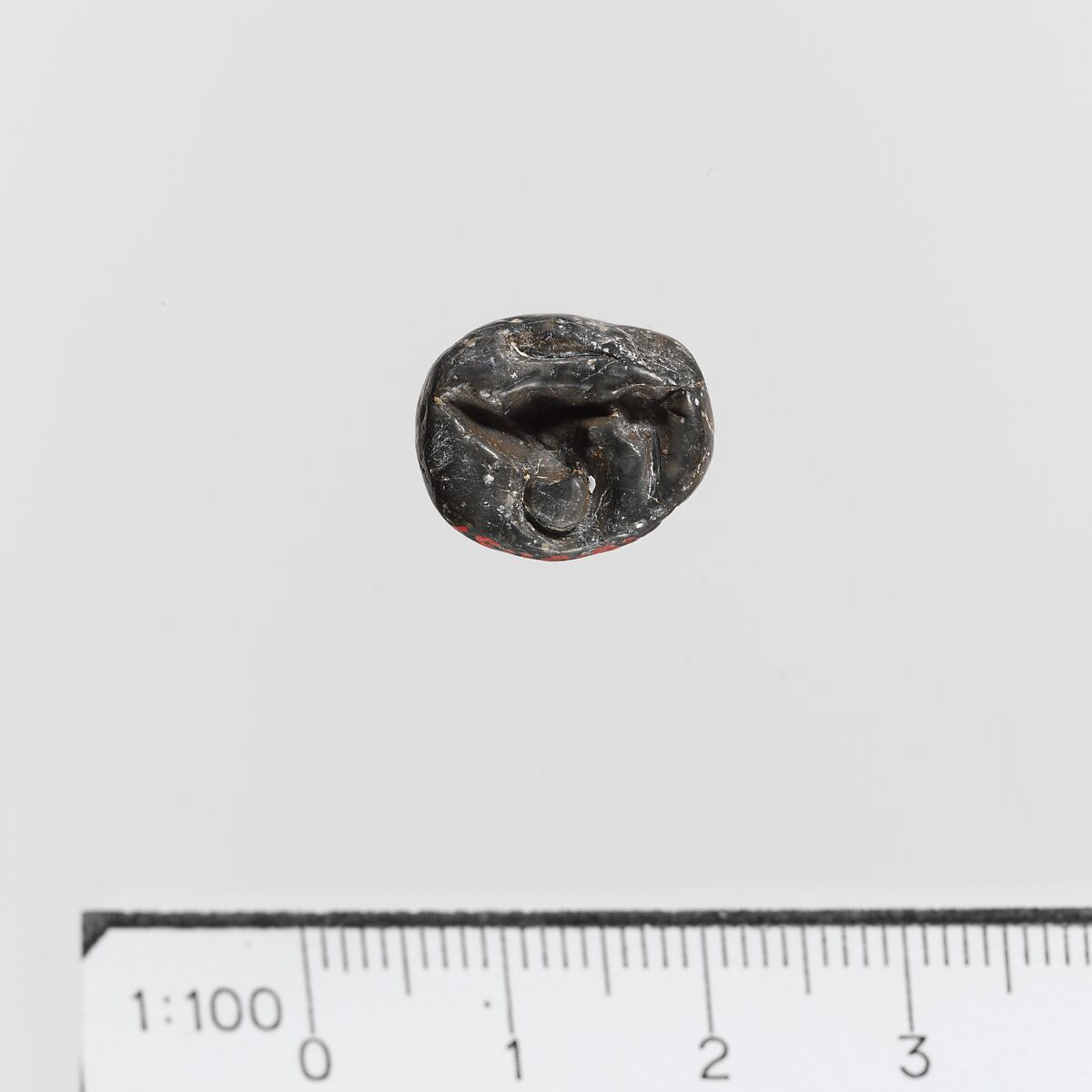 Steatite truncated conoid seal, Steatite, Minoan 