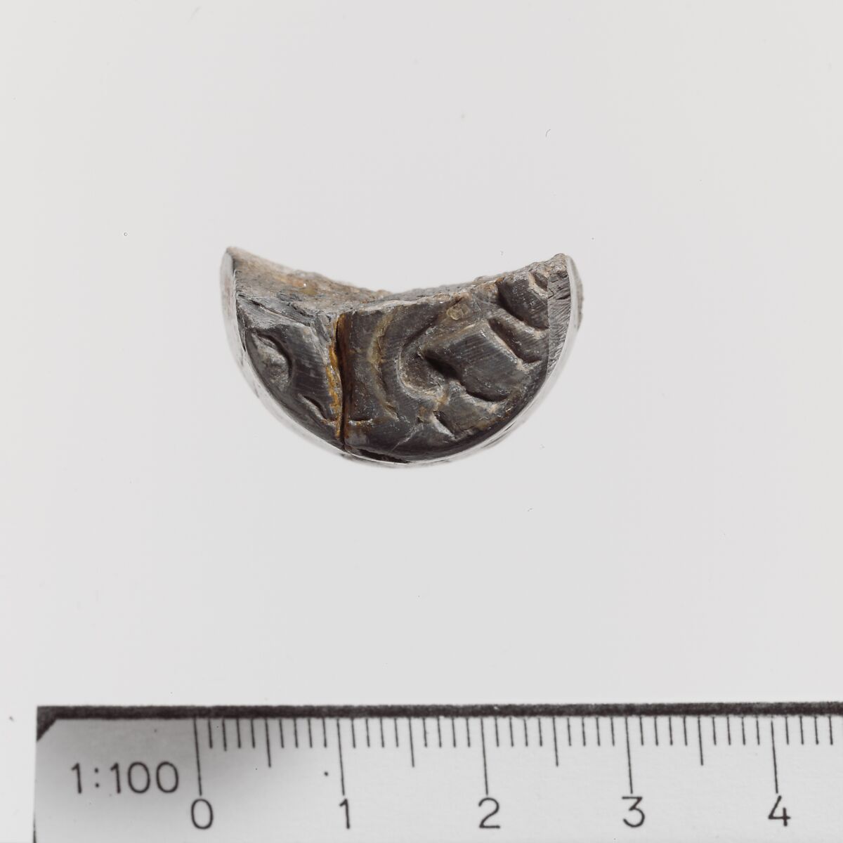 Ivory truncated conoid seal, Ivory, Minoan