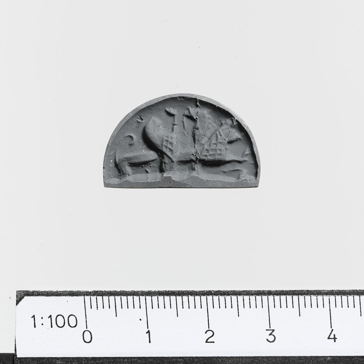 Ivory truncated conoid seal, Ivory, Minoan