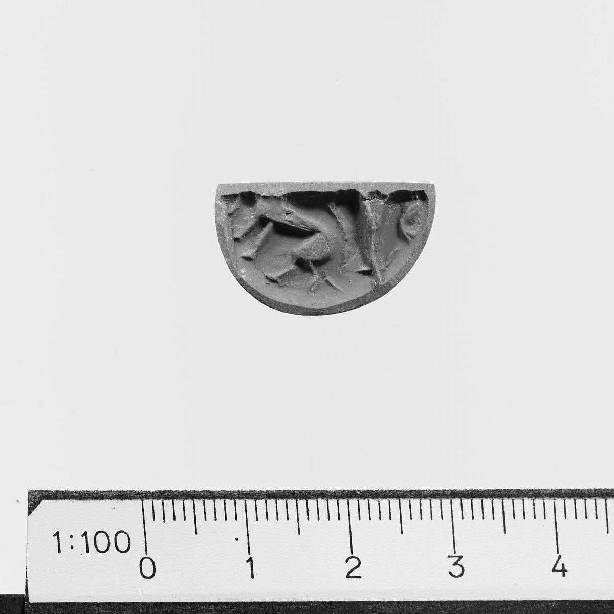 Ivory truncated conoid seal, Ivory, Minoan