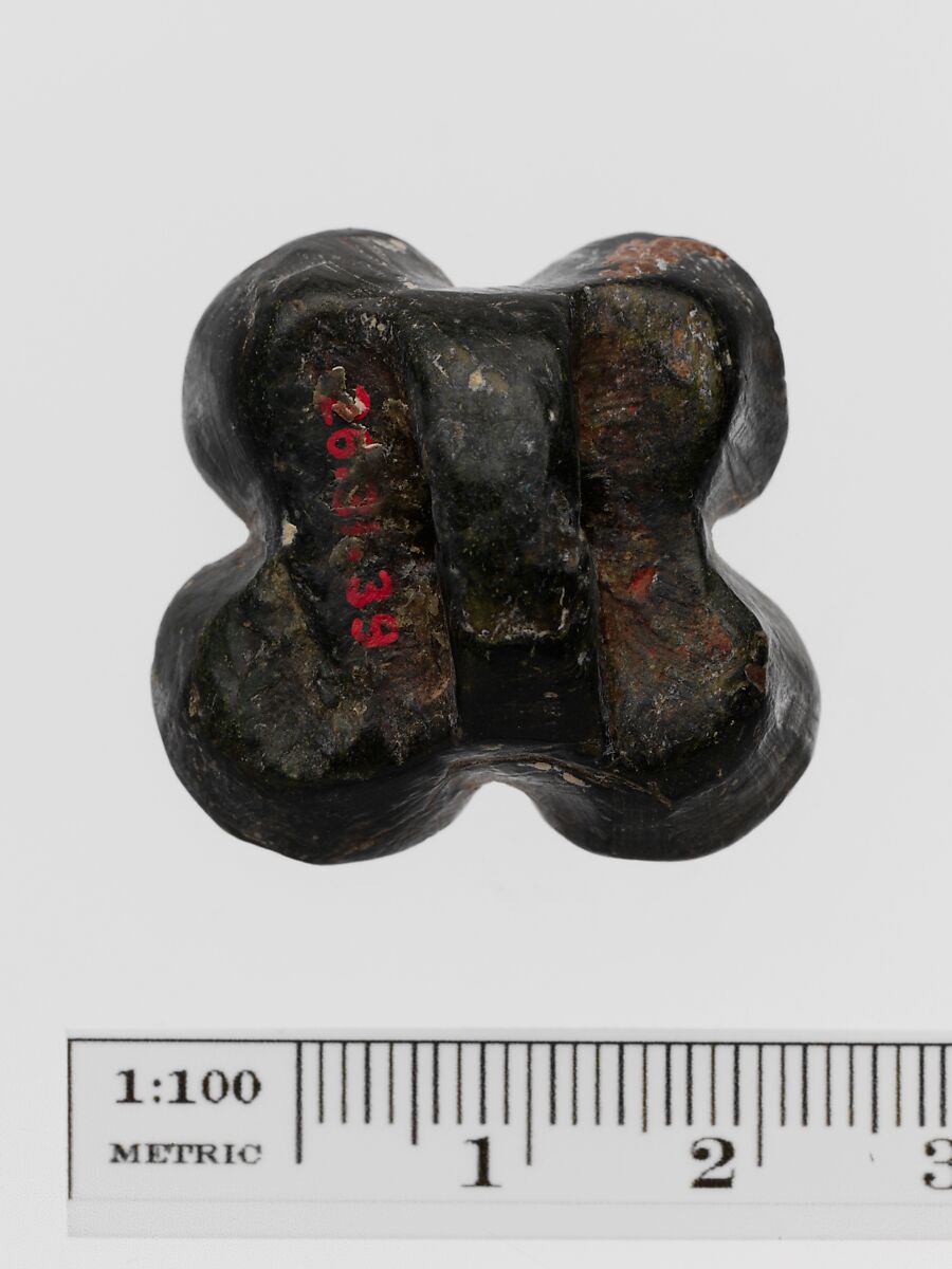 Steatite seal with bridge handle, Steatite, Minoan