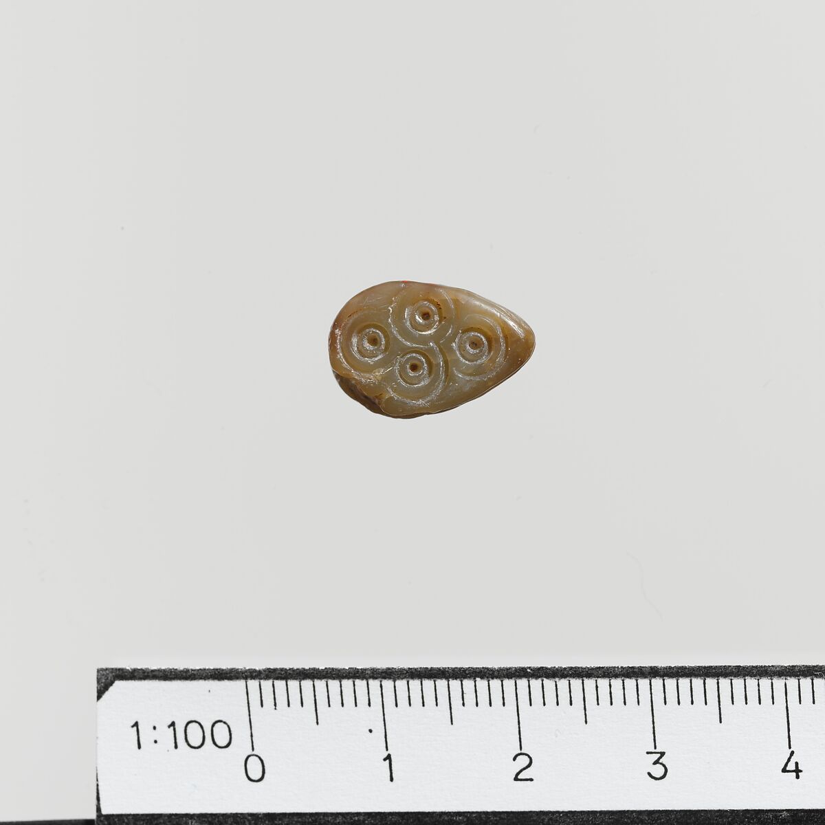 Steatite scaraboid seal, Steatite, Minoan 