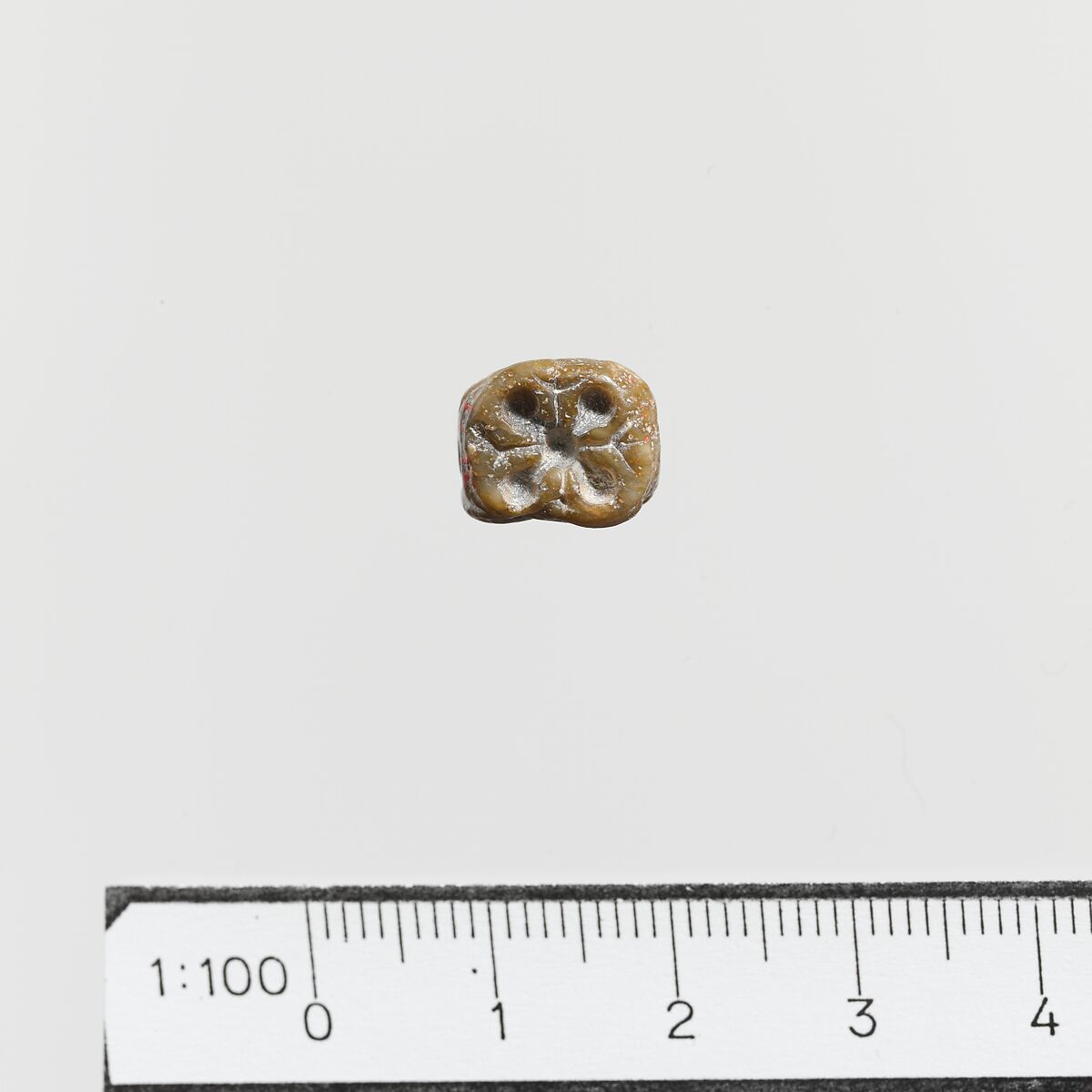 Steatite triangular prism, Steatite, Minoan