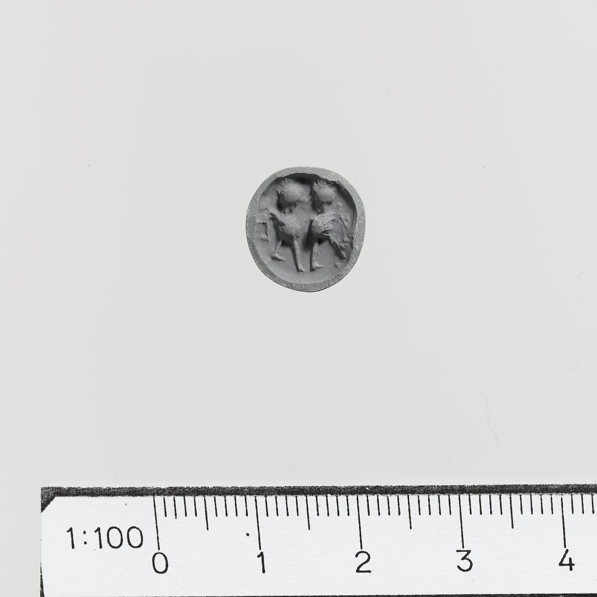 Steatite triangular prism, Steatite, Minoan