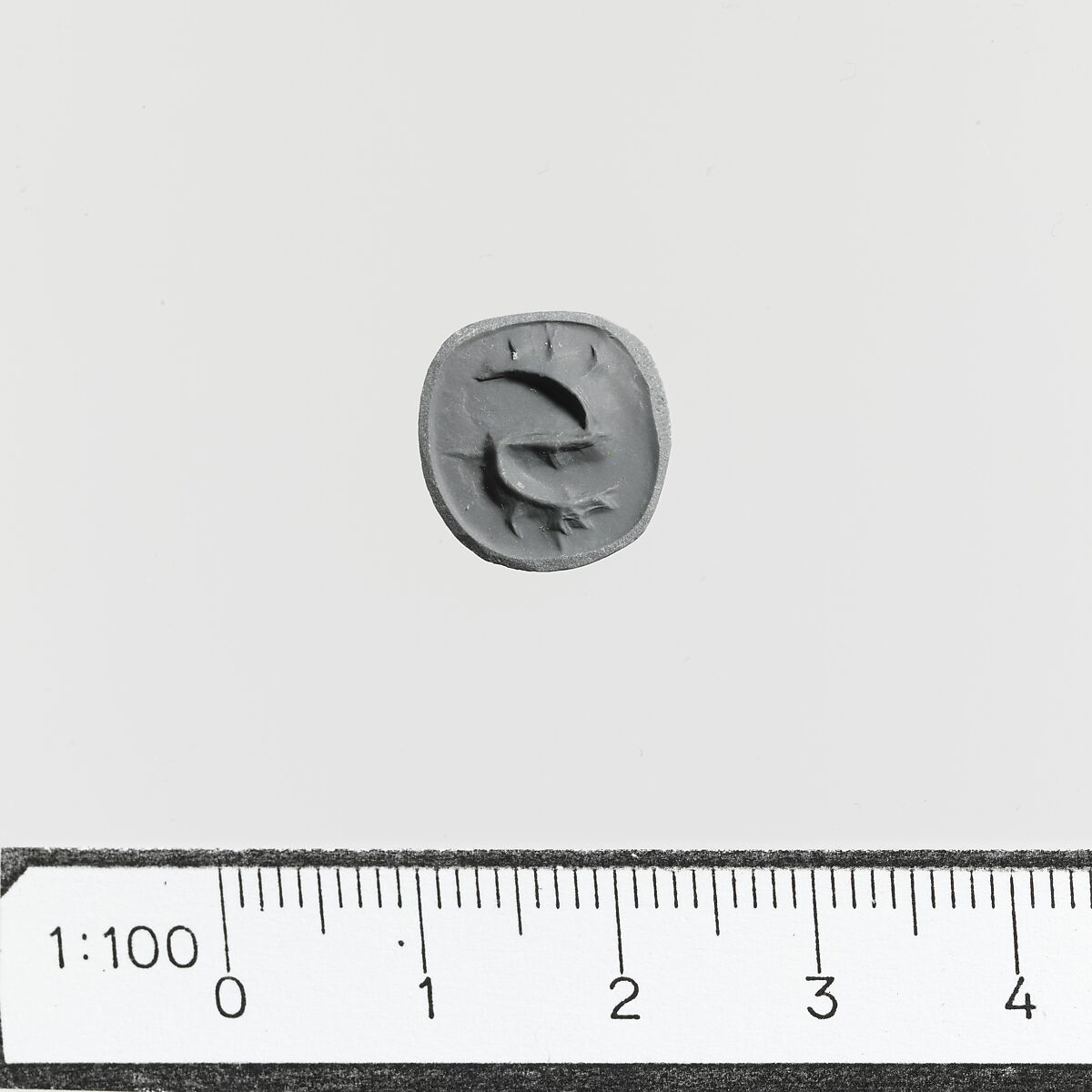 Steatite triangular prism, Steatite, Minoan