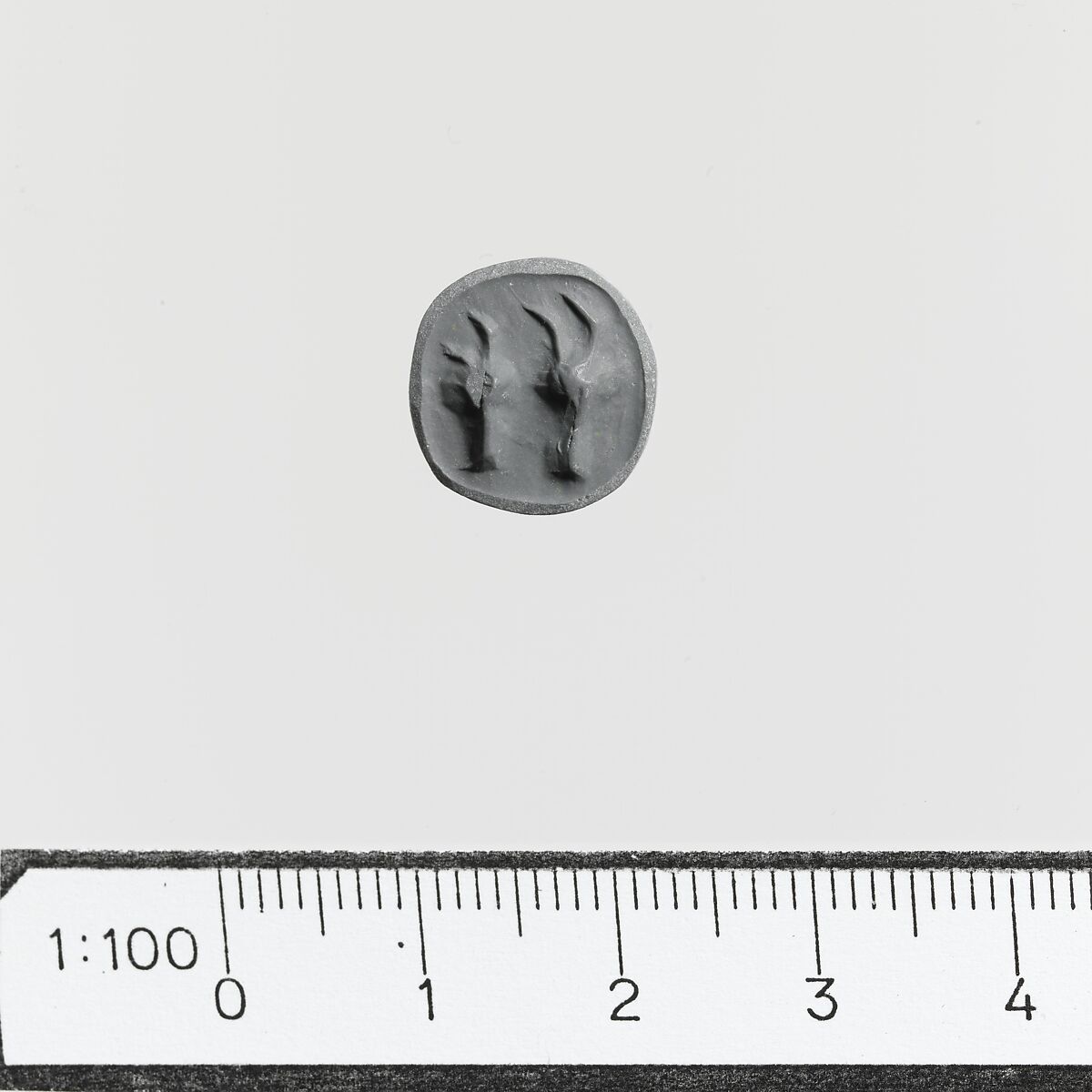 Steatite triangular prism, Steatite, Minoan