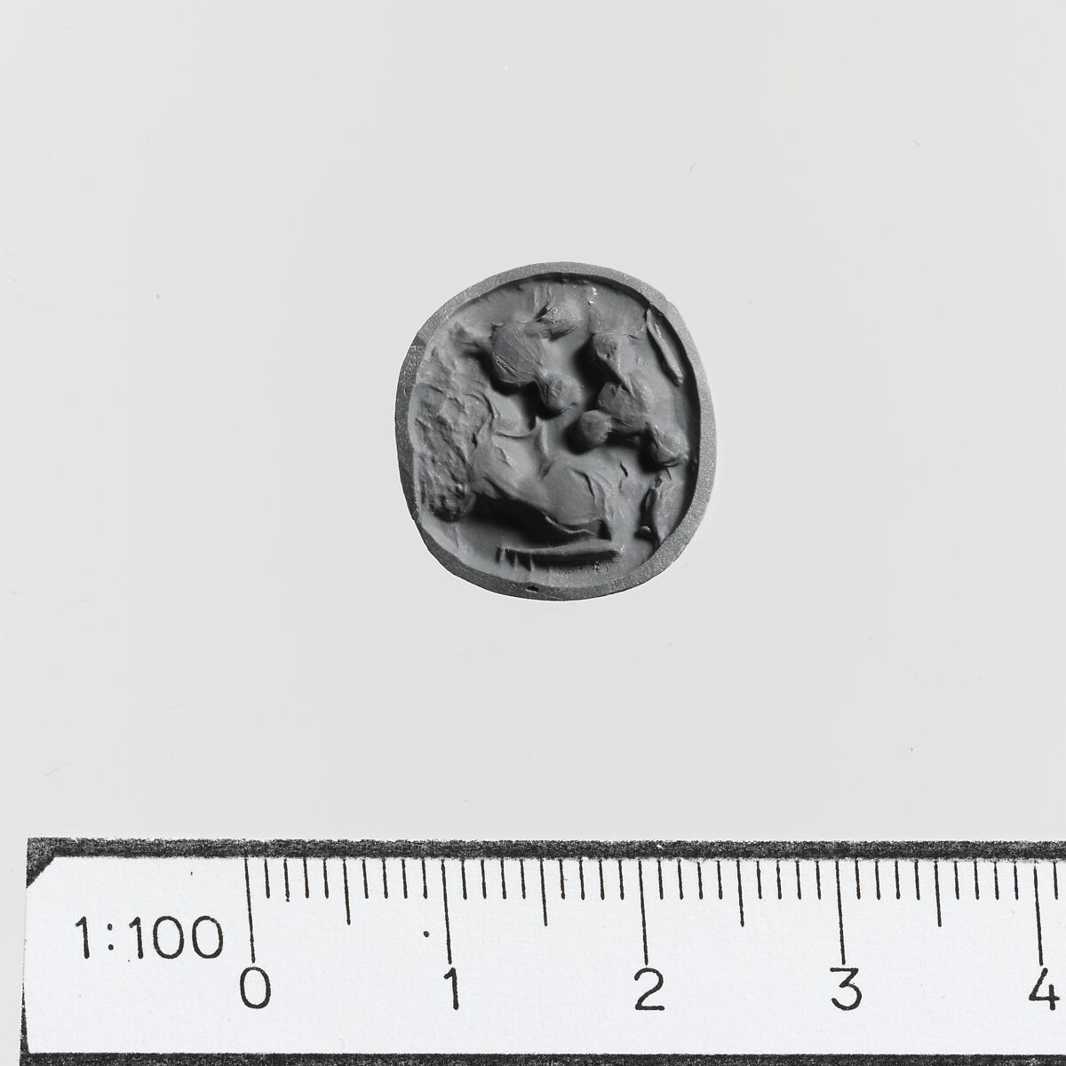 Steatite triangular prism, Steatite, Minoan