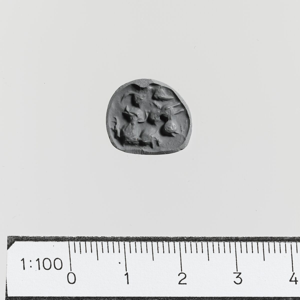 Steatite triangular prism, Steatite, Minoan