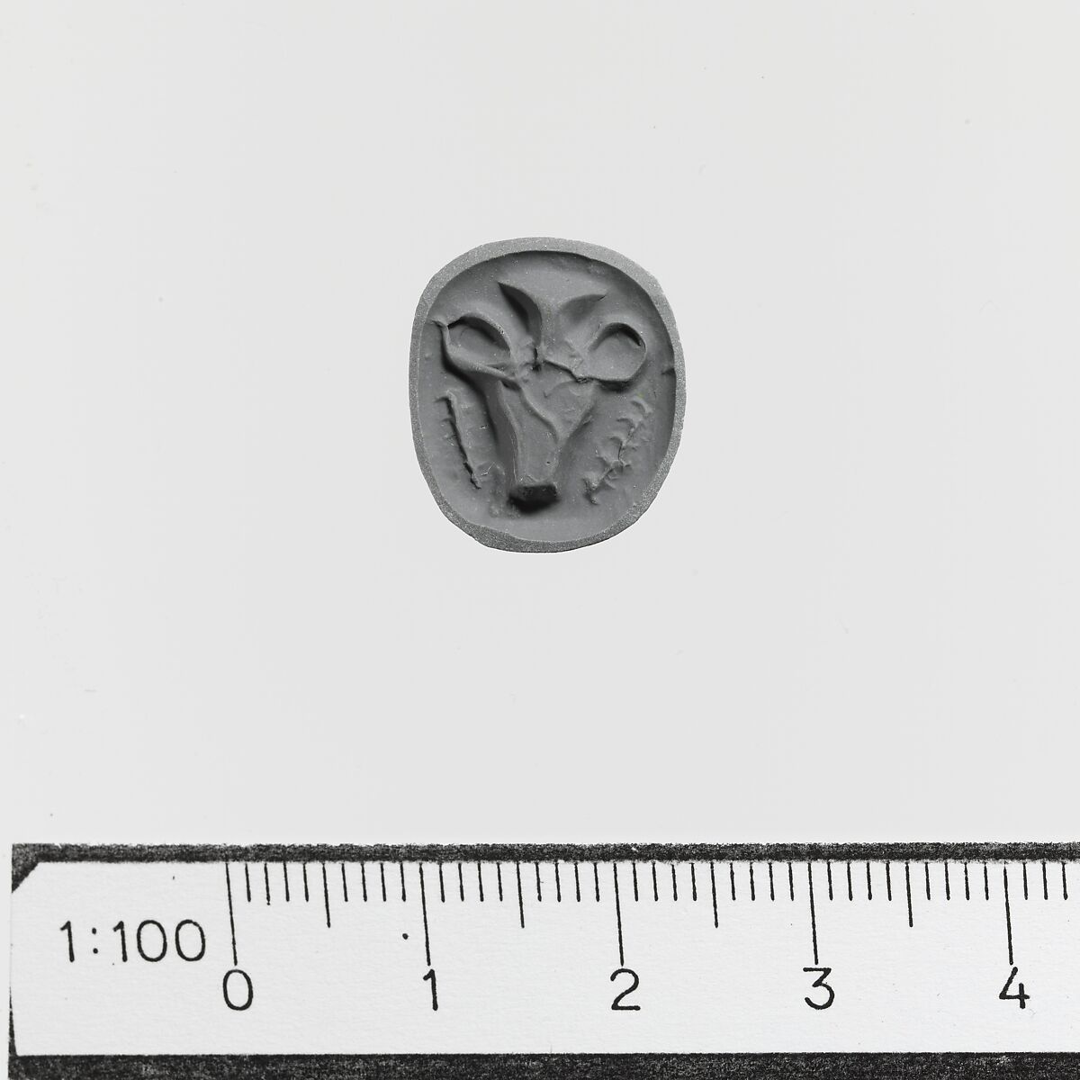 Steatite triangular prism, Steatite, Minoan