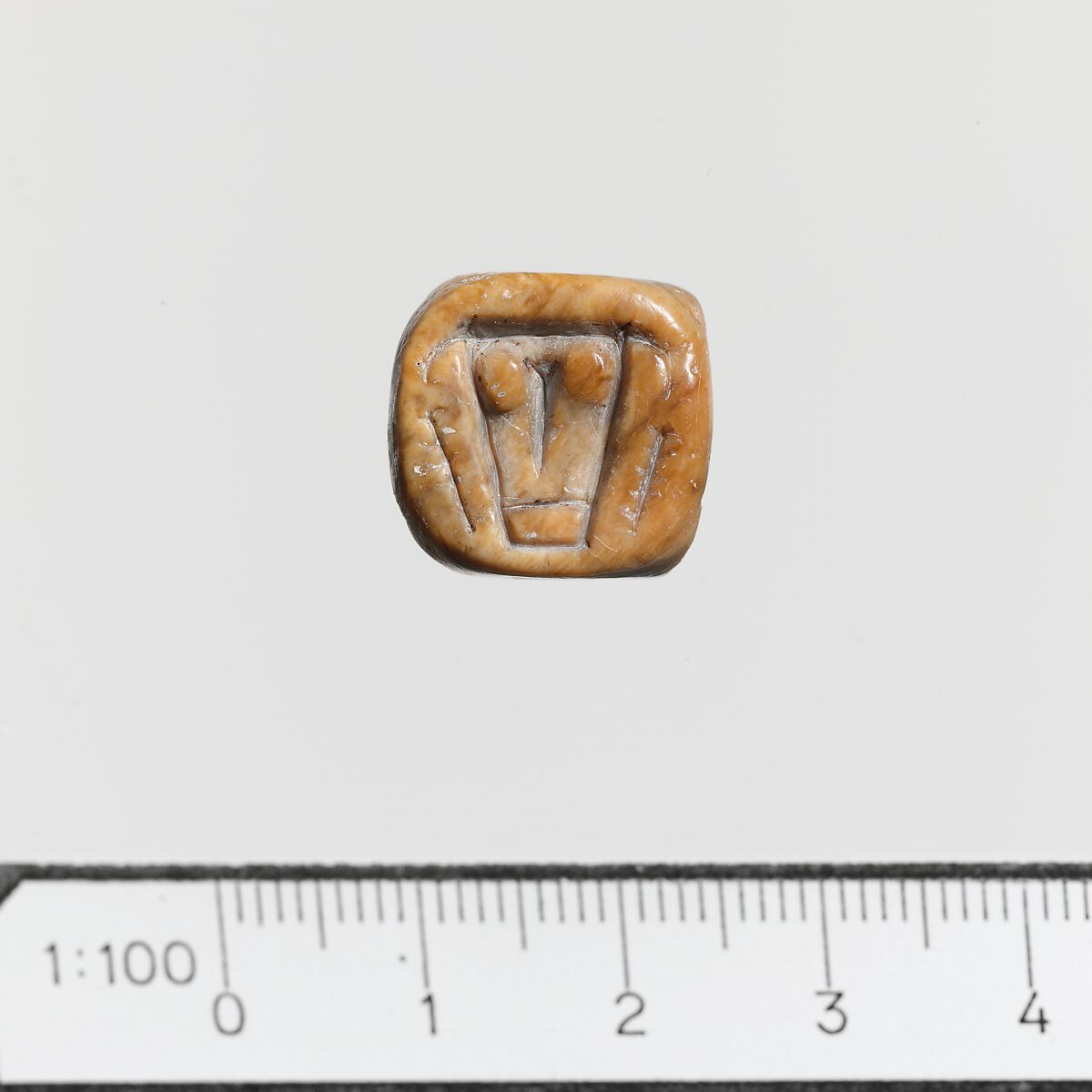 Steatite triangular prism, Steatite, Minoan