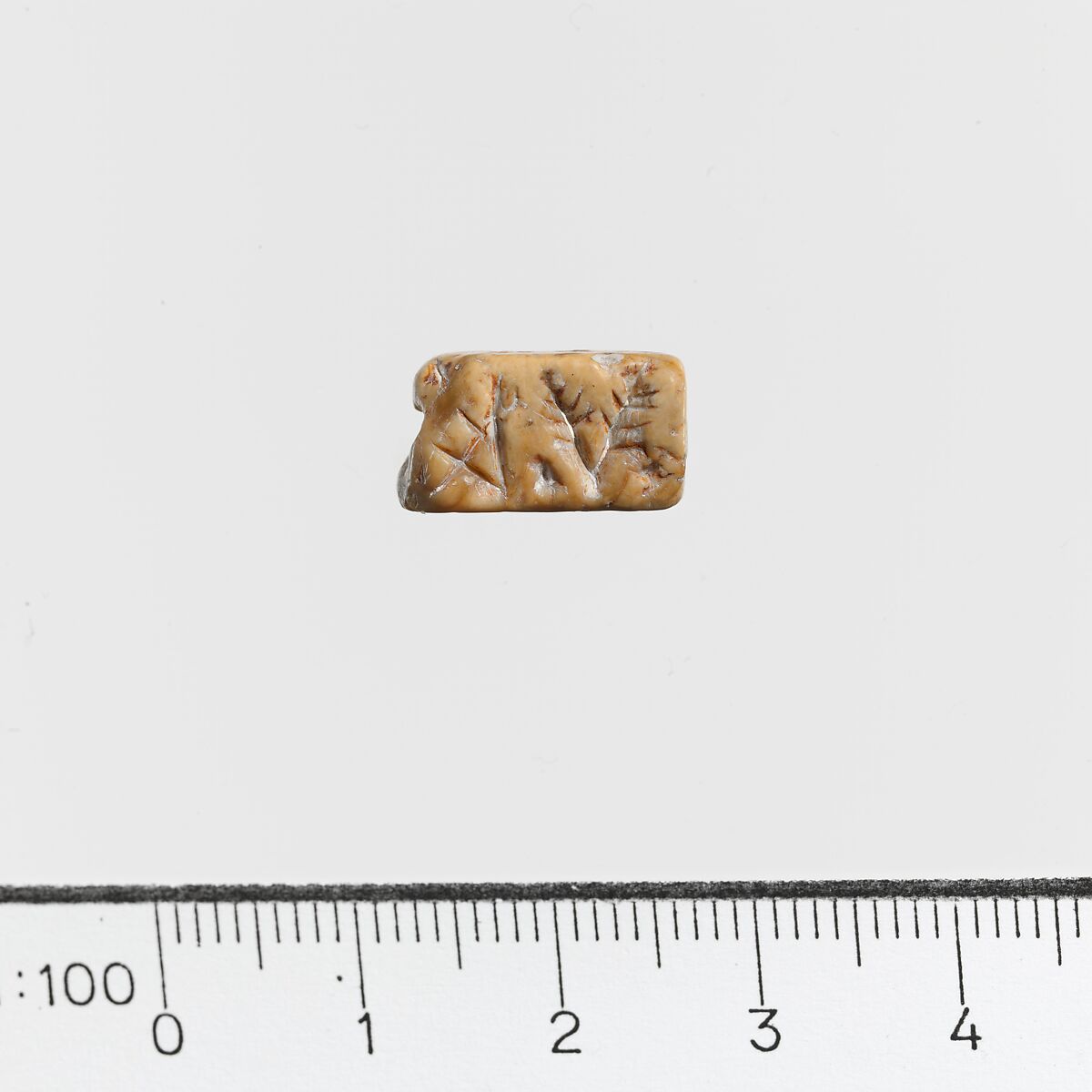 Seal with hole, Steatite, Minoan 
