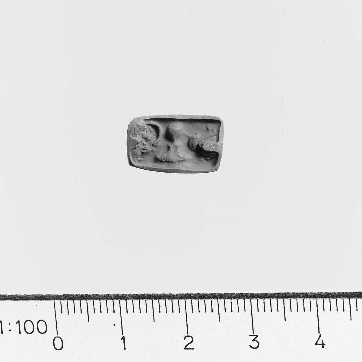Seal with hole, Steatite, Minoan