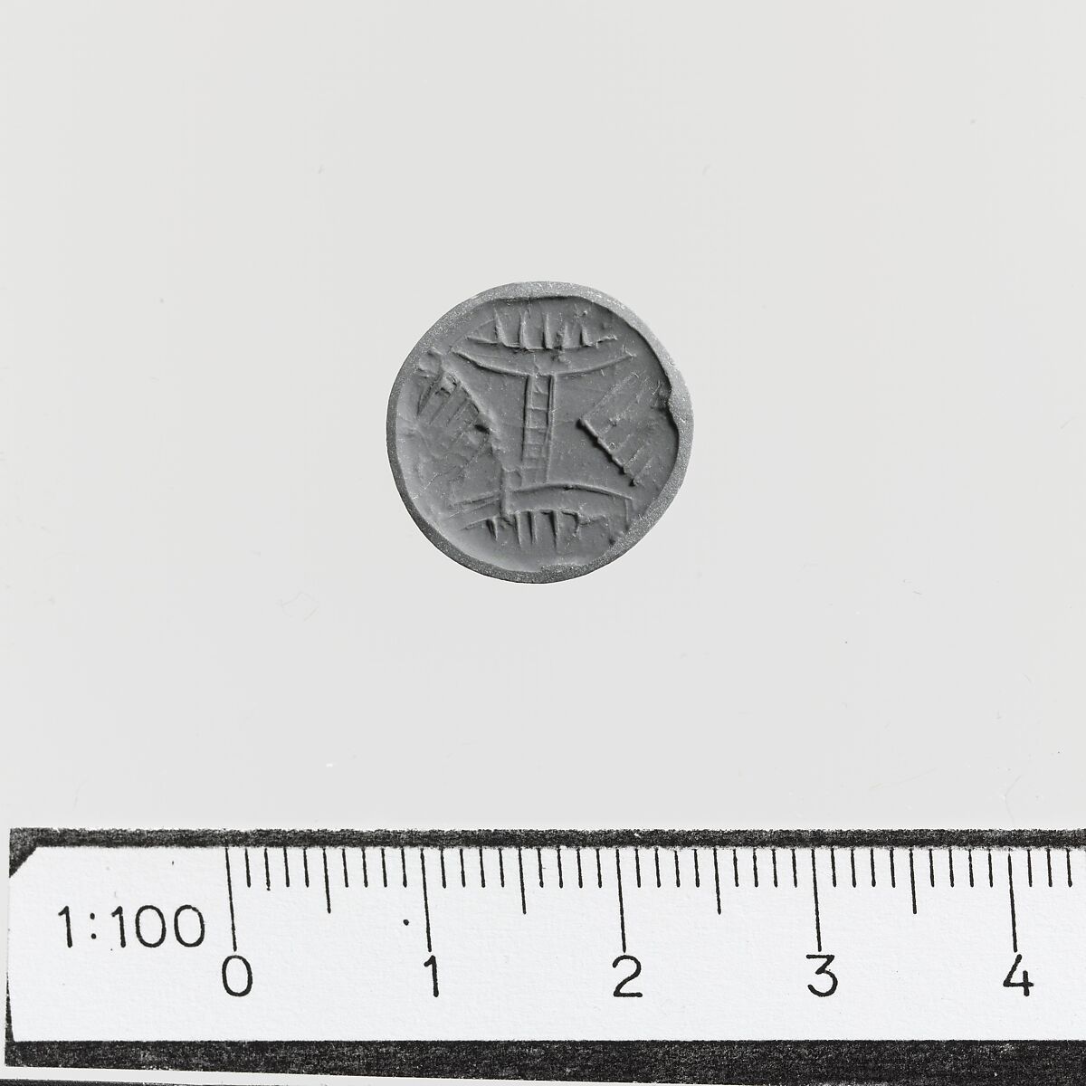 Seal with hole, Steatite, Minoan