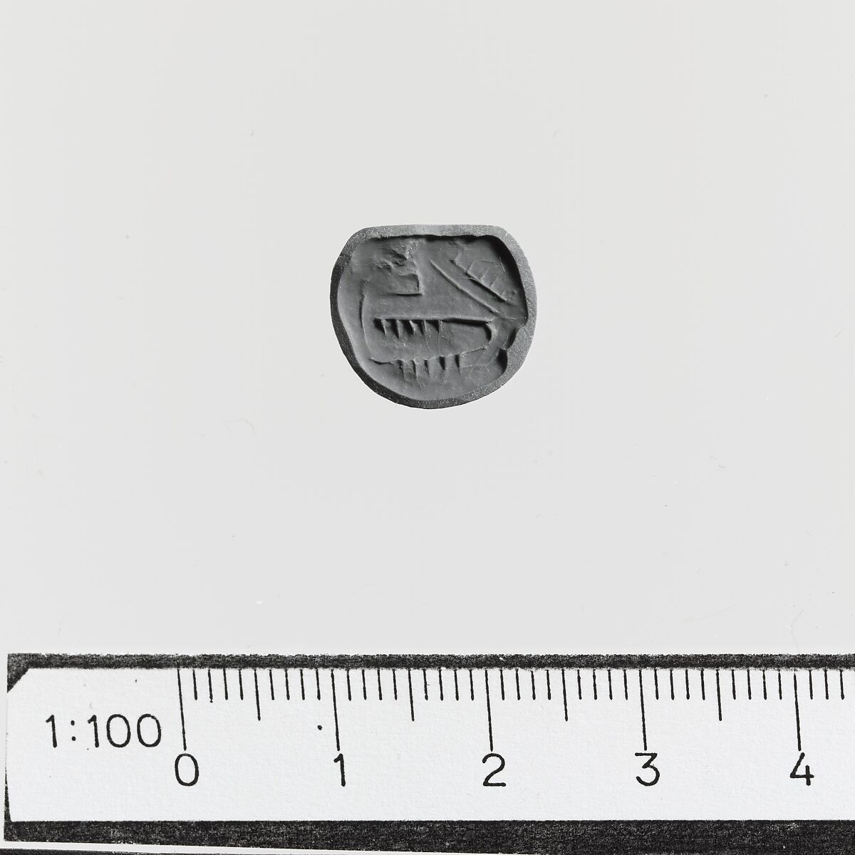 Seal with hole, Steatite, Minoan