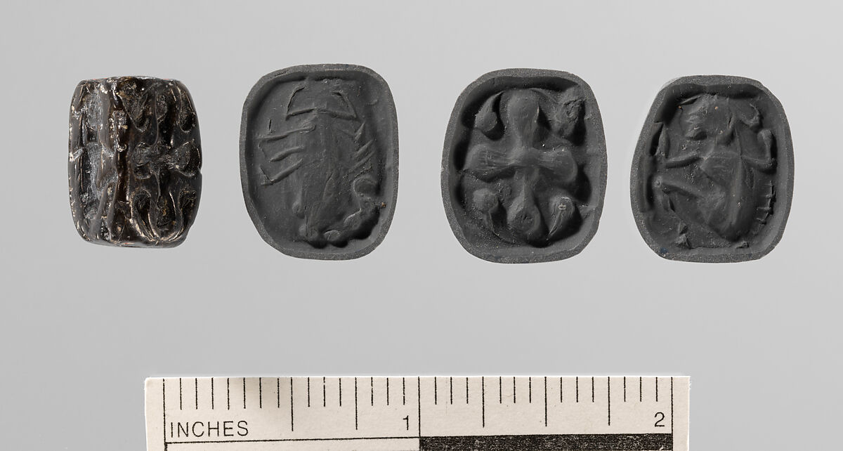 Steatite triangular prism, Steatite, Minoan