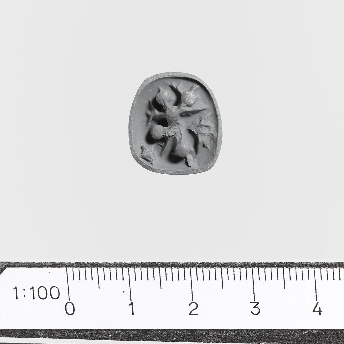 Steatite triangular prism, Steatite, Minoan