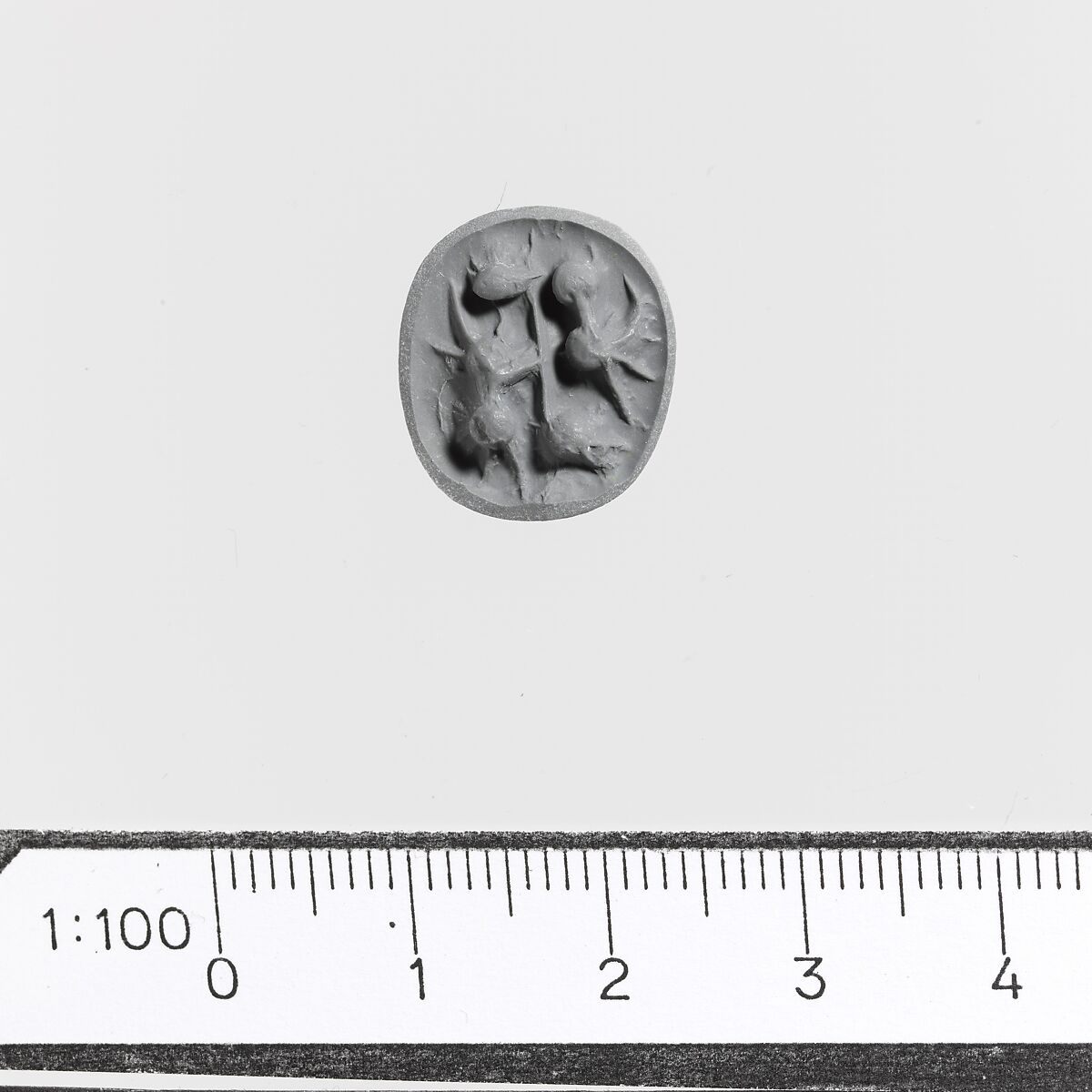 Steatite triangular prism, Steatite, Minoan