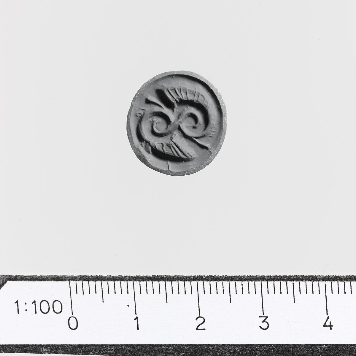 Steatite signet, Steatite, Minoan