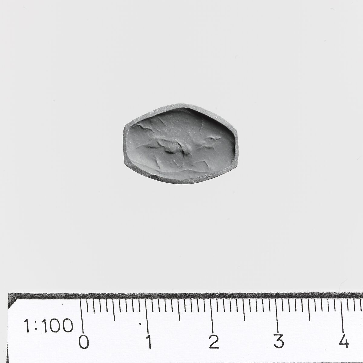Steatite amygdaloid seal, Steatite, Minoan