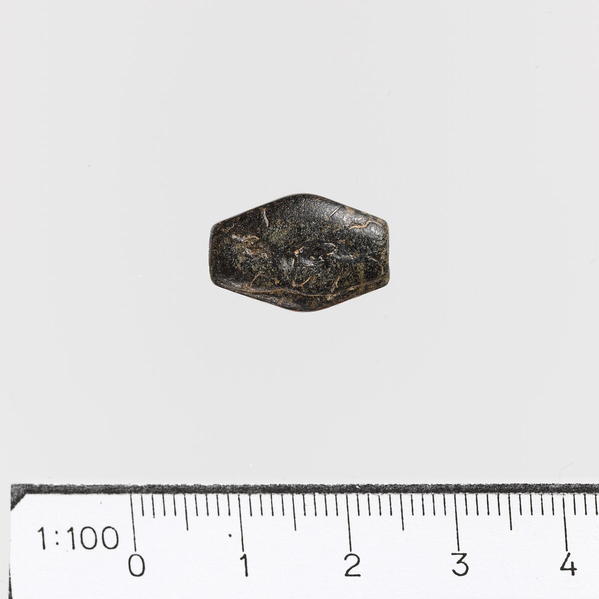 Steatite amygdaloid seal, Steatite, Minoan