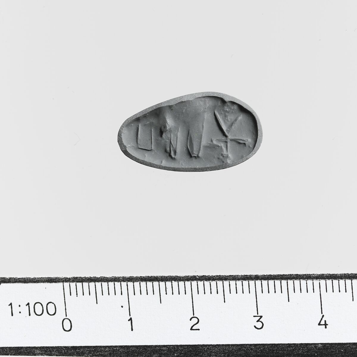 Steatite triangular prism, Serpentine, Minoan