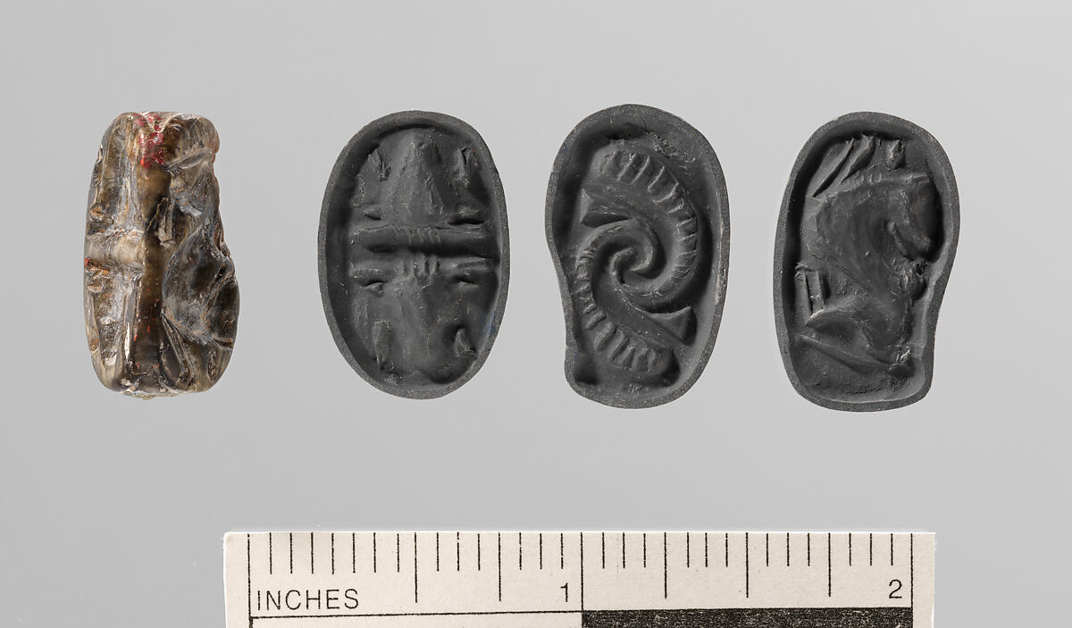 Steatite Triangular Prism, Steatite, Minoan