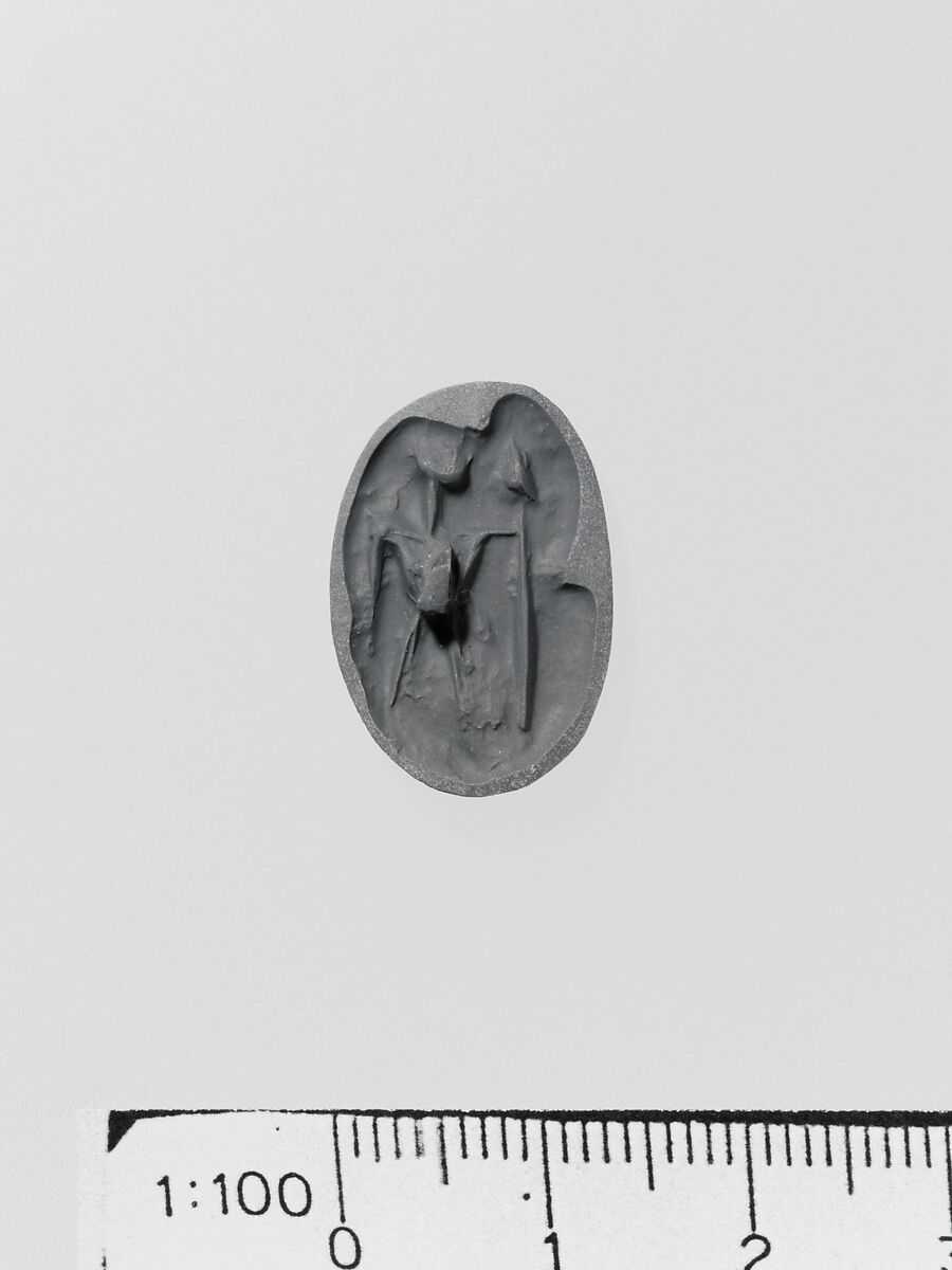 Steatite triangular prism, Serpentine, Minoan