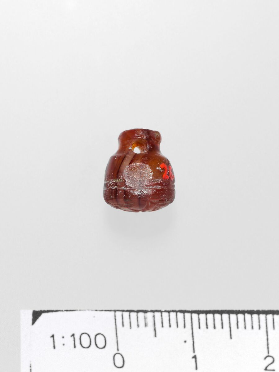 Carnelian bell-shaped stamp seal, Carnelian, Minoan