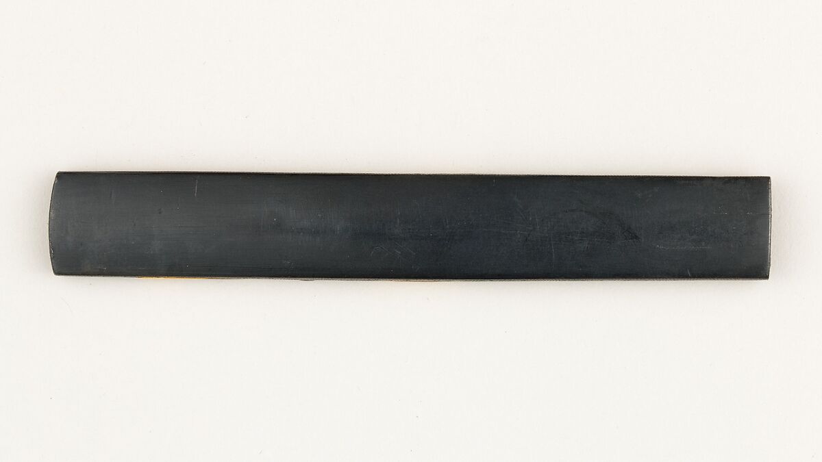 Knife Handle (Kozuka), Copper-gold alloy (shakudō), gold, silver, Japanese