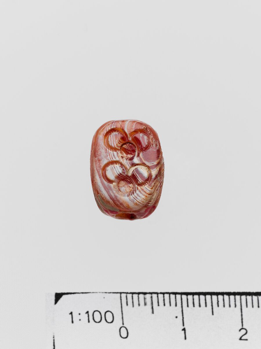 Jasper triangular prism, Carnelian agate, Minoan