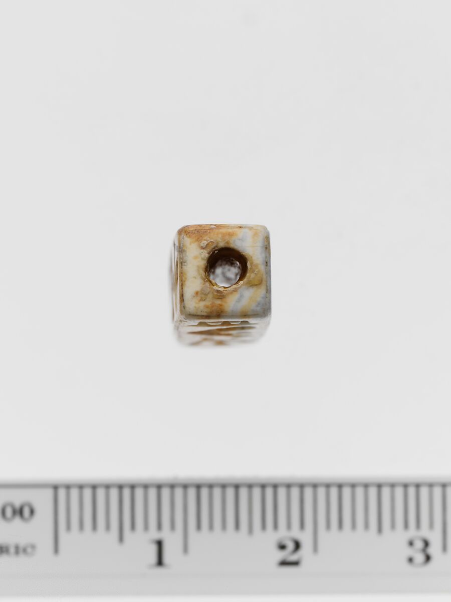 Chalcedony rectangular prism, Chalcedony, burnt, Minoan