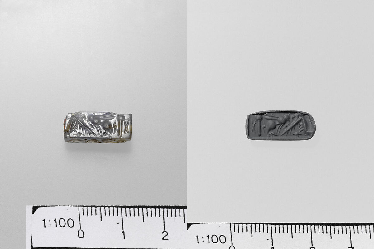 Chalcedony rectangular prism, Chalcedony, Minoan