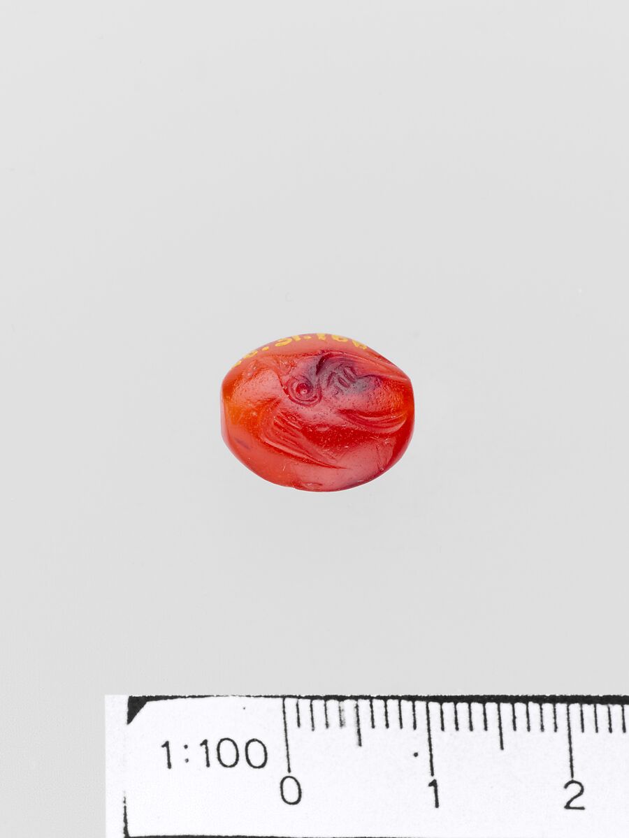 Carnelian amygdaloid seal, Carnelian, Minoan 