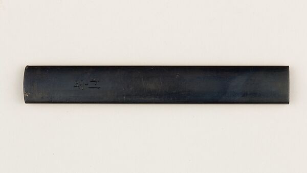 Knife Handle (Kozuka), Copper-gold alloy (shakudō), gold, Japanese
