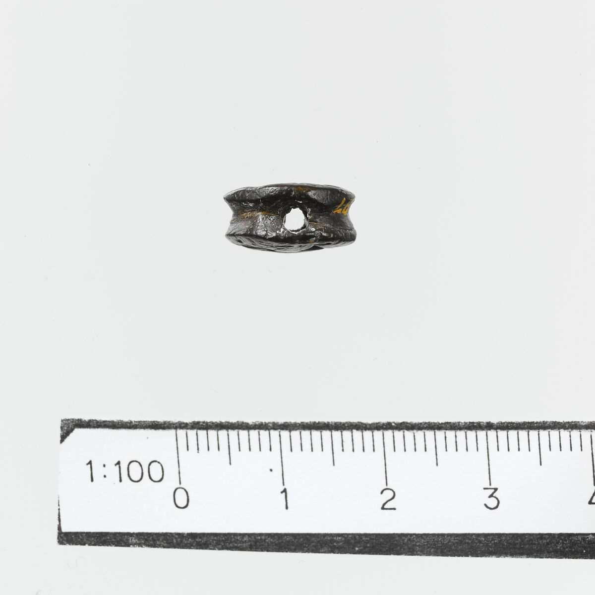 Steatite reel-shaped seal, Steatite, Minoan