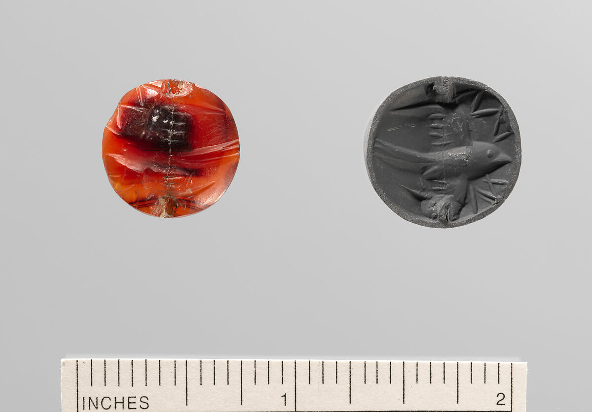 Carnelian Lentoid, Carnelian, Minoan 