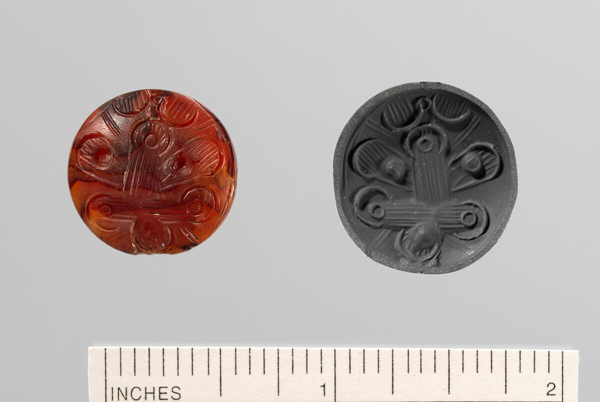 Carnelian Lentoid, Carnelian, Minoan 