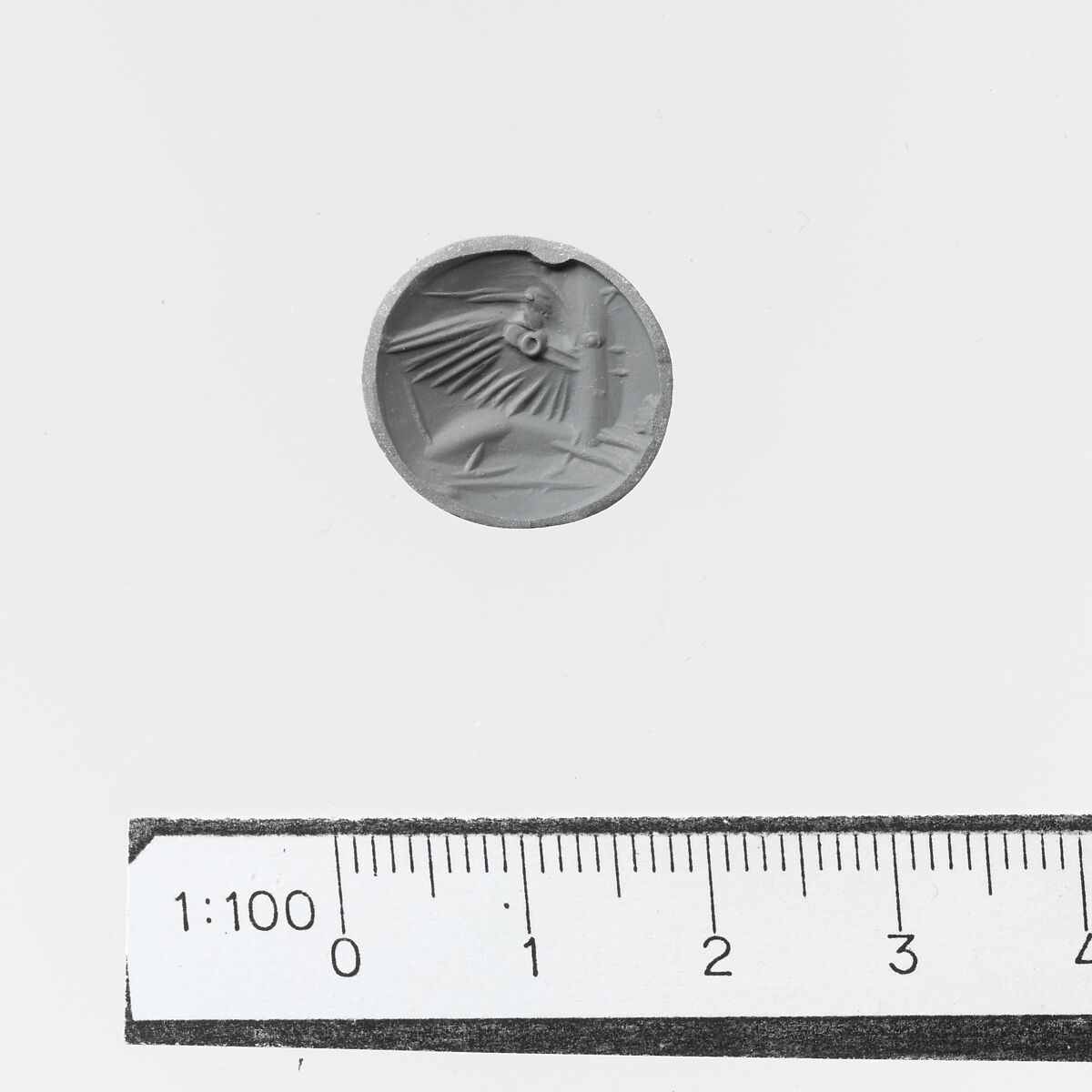 Sardonyx lentoid seal, Sardonyx, Minoan