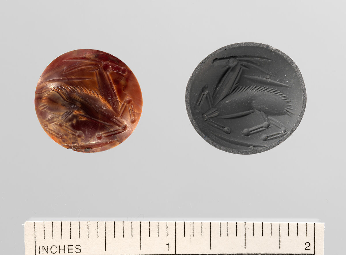 Carnelian Lentoid, Carnelian, Minoan 