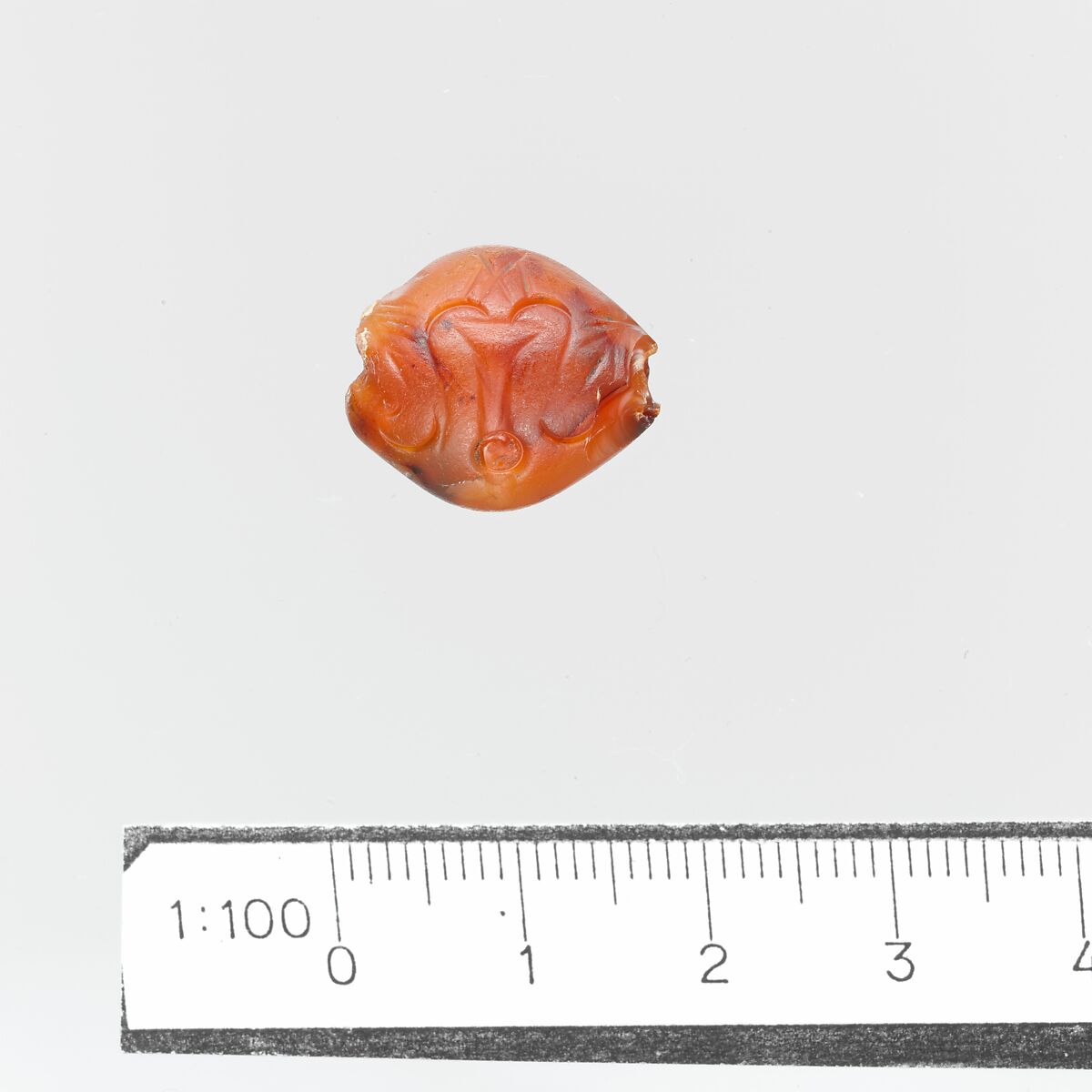 Carnelian amygdaloid seal, Carnelian, Minoan 