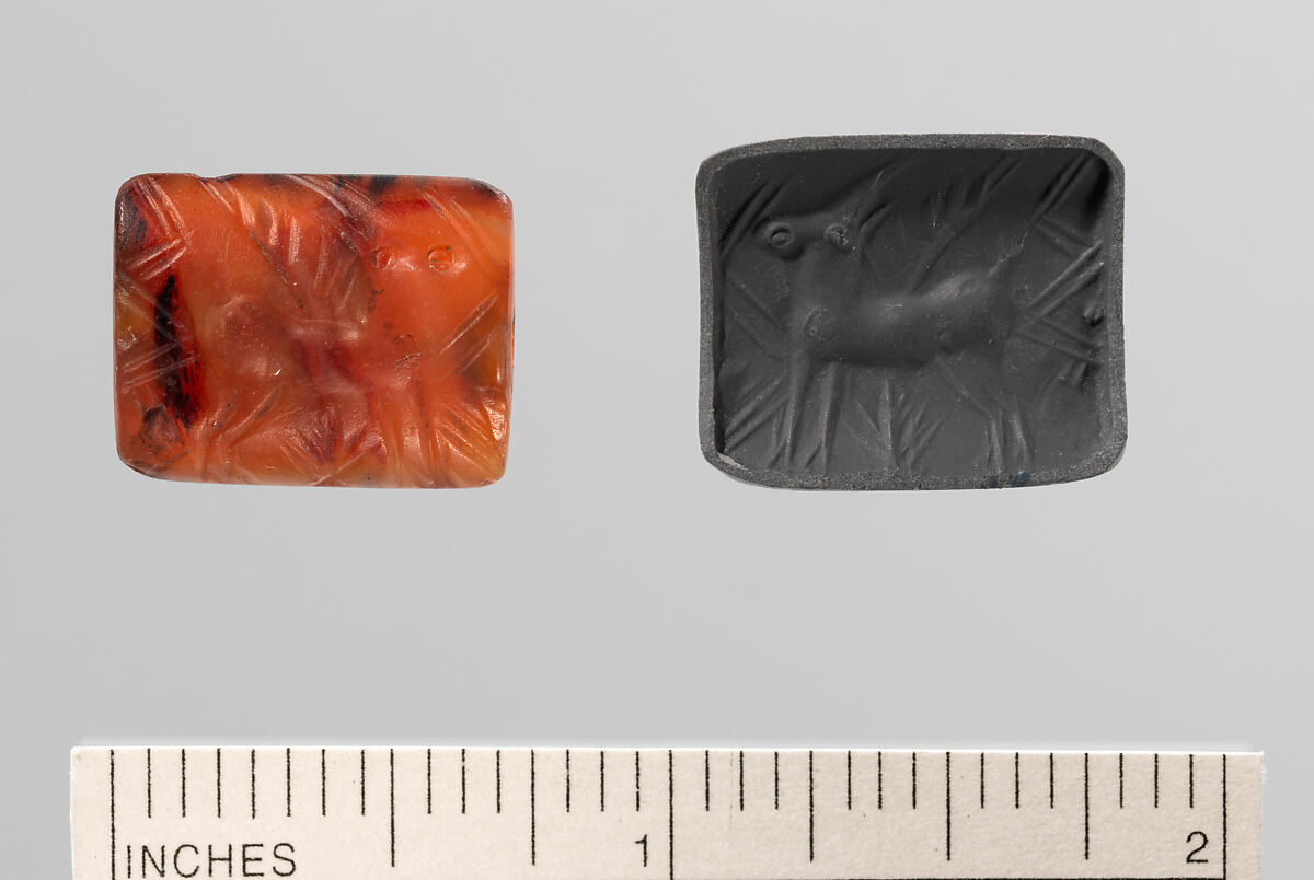 Carnelian Cushion, Carnelian, Minoan 