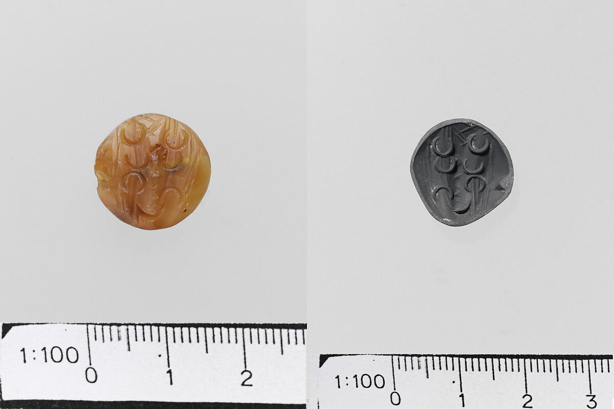 Chalcedony lentoid seal, Chalcedony, Minoan