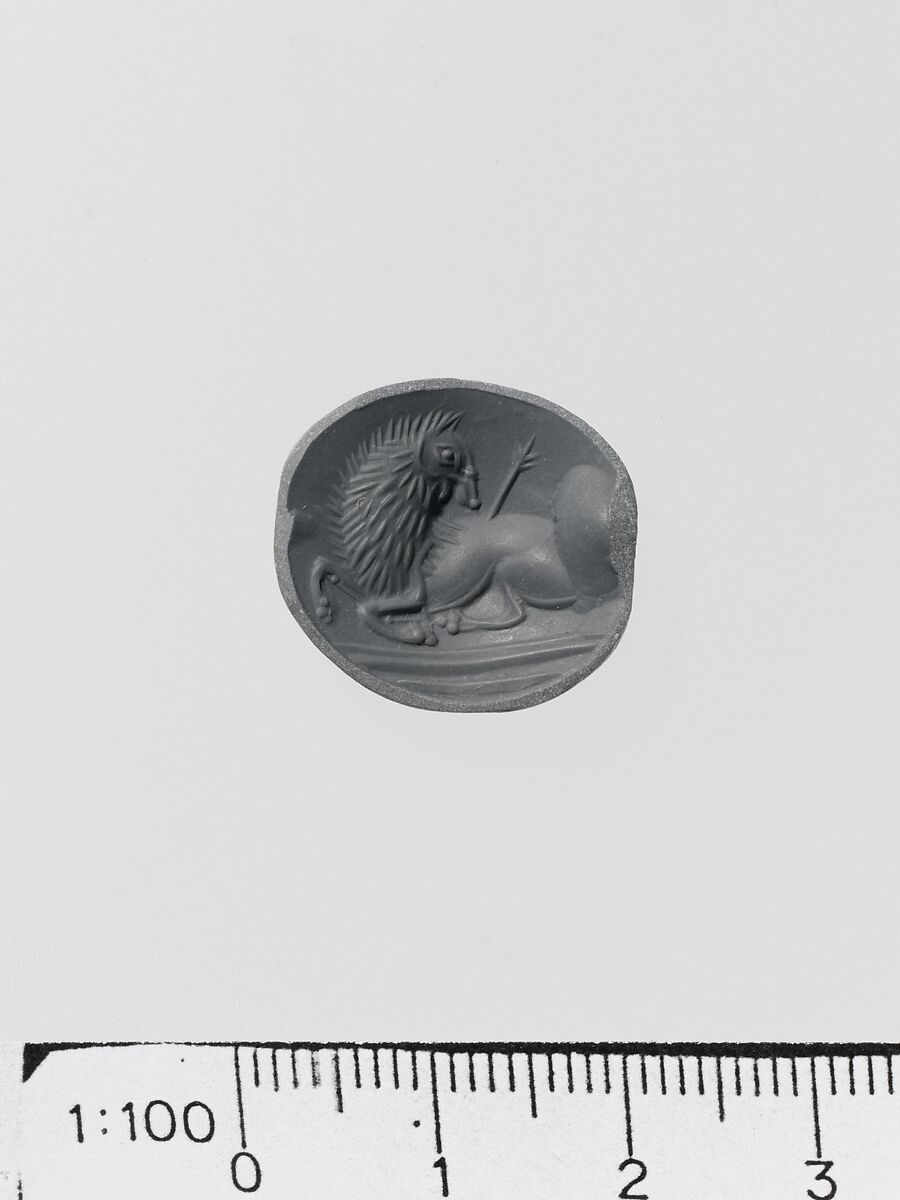 Carnelian lentoid seal, Carnelian, Minoan